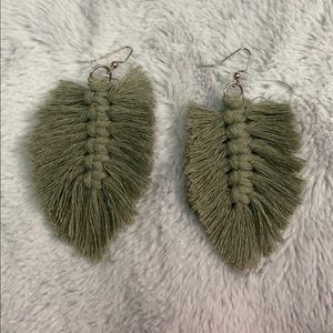 Handmade macramé earrings